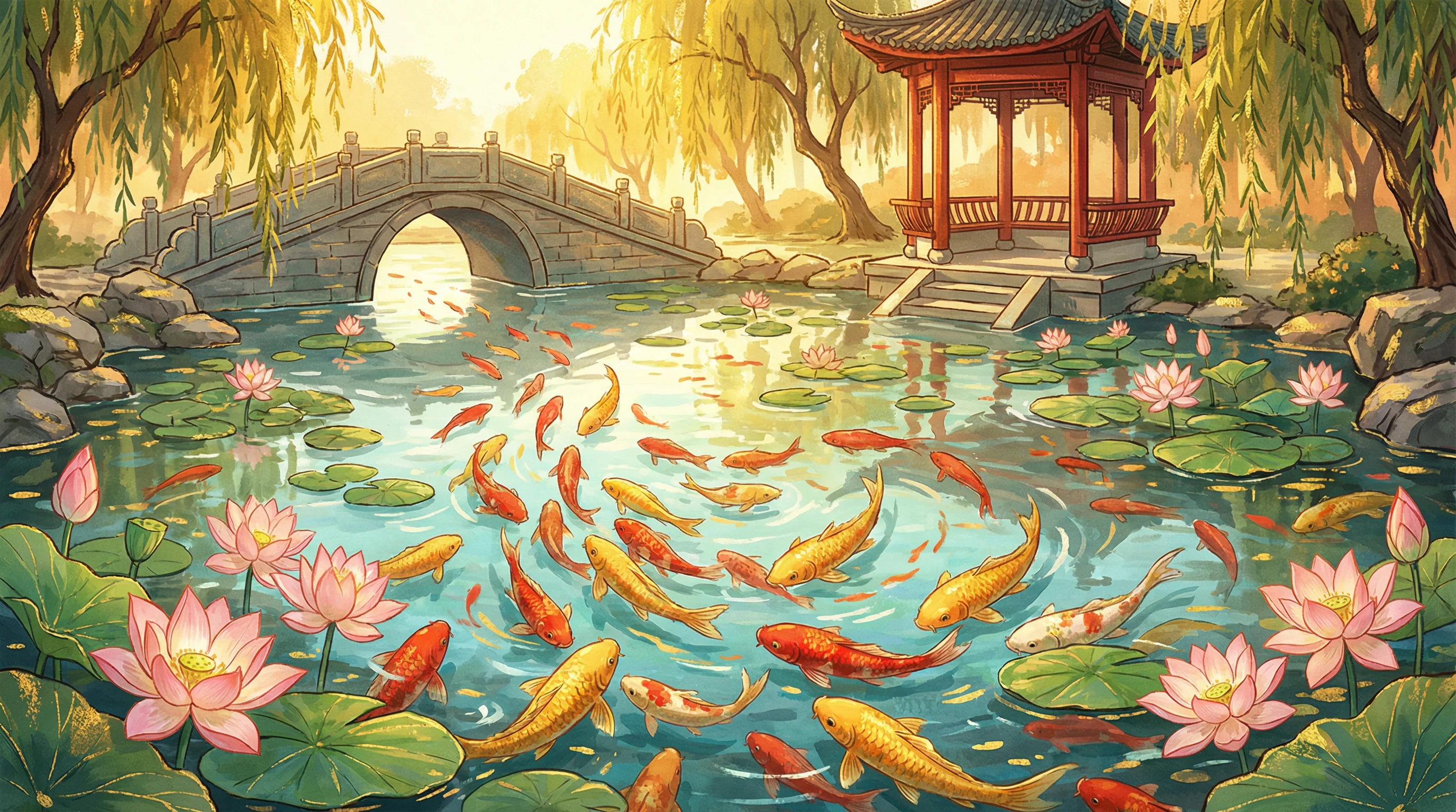 锦鲤游动动画 - 东方福运祈愿堂 - 哈希官网APP
